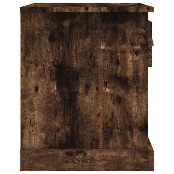 vidaXL Nattbord 2 stk røkt eik 39x39x47,5 cm konstruert tre