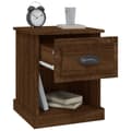 Miniatyrbilde 5 av 10: vidaXL Nattbord brun eik 39x39x47,5 cm konstruert tre