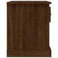 Miniatyrbilde 8 av 10: vidaXL Nattbord brun eik 39x39x47,5 cm konstruert tre
