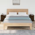 Miniatyrbilde 3 av 11: vidaXL Nattbord 2 stk brun eik 39x39x47,5 cm konstruert tre