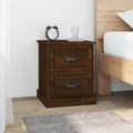 Miniatyrbilde 2 av 11: vidaXL Nattbord 2 stk brun eik 39x39x47,5 cm konstruert tre