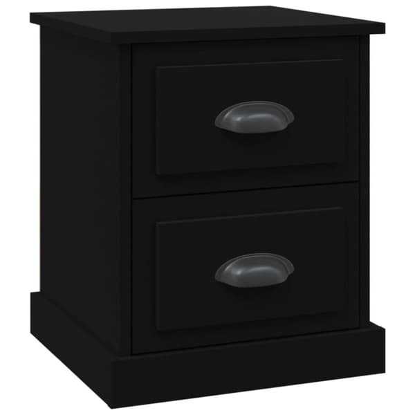 vidaXL sengebord 39x39x47,5 cm konstrueret træ sort