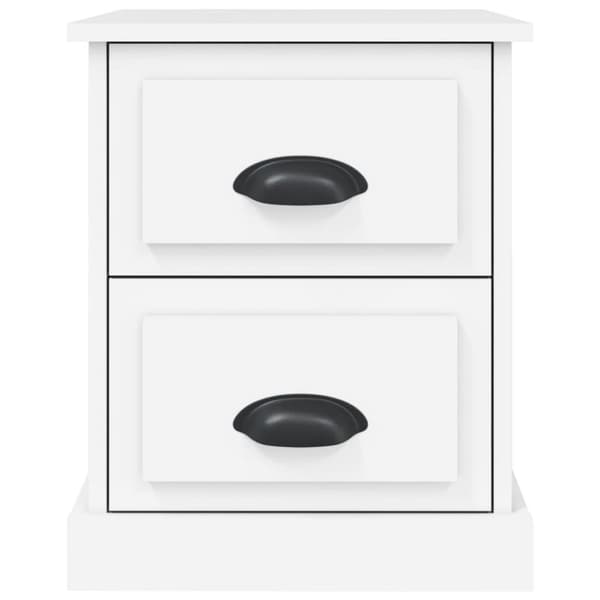 vidaXL sengebord 39x39x47,5 cm konstrueret træ hvid
