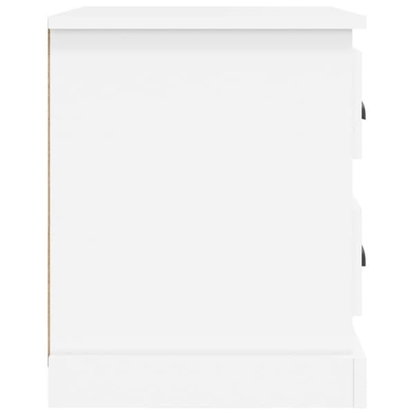 vidaXL sengebord 39x39x47,5 cm konstrueret træ hvid