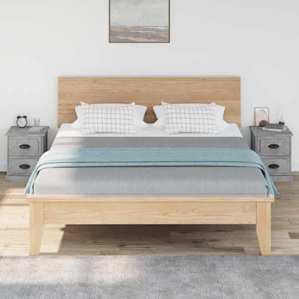 vidaXL sengeborde 2 stk. 39x39x47,5 cm konstrueret træ betongrå