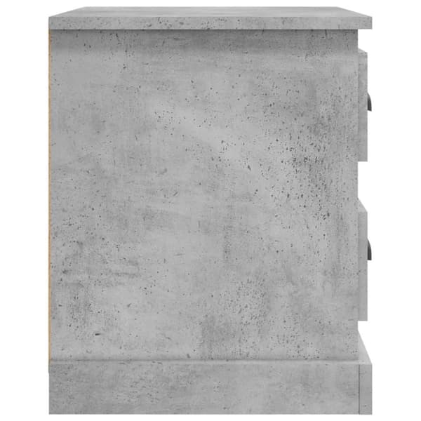 vidaXL sengeborde 2 stk. 39x39x47,5 cm konstrueret træ betongrå