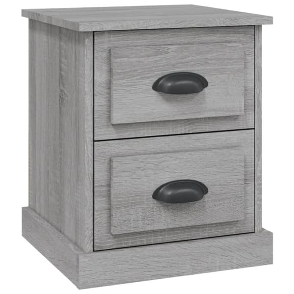 vidaXL sengebord 39x39x47,5 cm konstrueret træ grå sonoma-eg