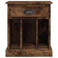 Miniatyrbilde 7 av 11: vidaXL Nattbord røkt eik 43x36x50 cm
