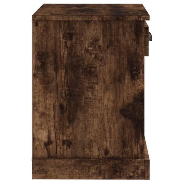vidaXL Nattbord 2 stk røkt eik 43x36x50 cm