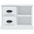 Miniatyrbilde 7 av 10: vidaXL Nattbord hvit 60x35,5x45 cm