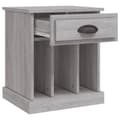 Miniatyrbillede 7 af 11: vidaXL sengeborde 2 stk. 43x36x50 cm grå sonoma-eg