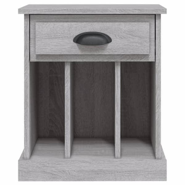 vidaXL sengeborde 2 stk. 43x36x50 cm grå sonoma-eg