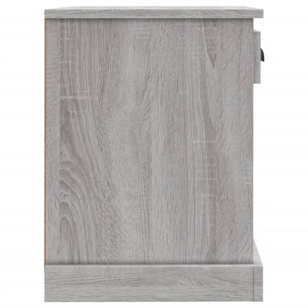 vidaXL sengeborde 2 stk. 43x36x50 cm grå sonoma-eg