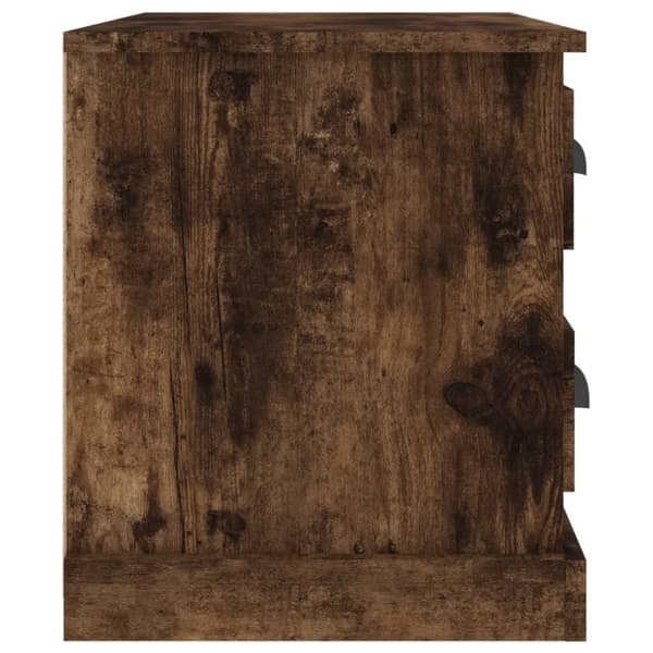 vidaXL sengebord 60x39x45 cm røget egetræsfarve