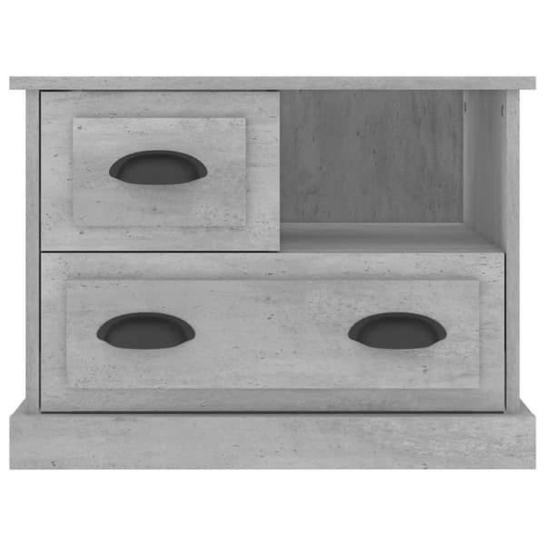 vidaXL sengebord 60x39x45 cm betongrå