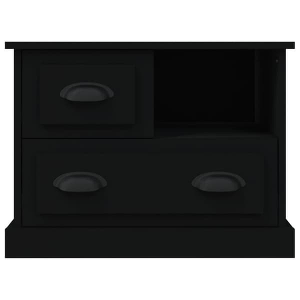 vidaXL sengebord 60x39x45 cm sort