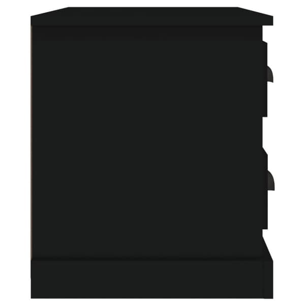 vidaXL sengebord 60x39x45 cm sort