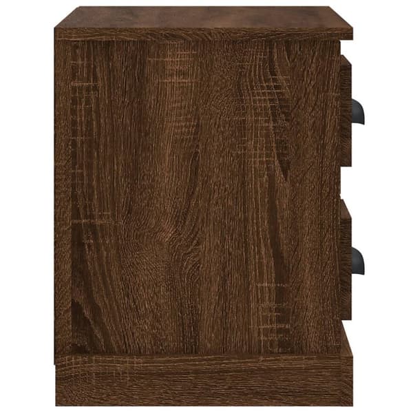 vidaXL Yöpöytä ruskea tammi 60x35,5x45 cm