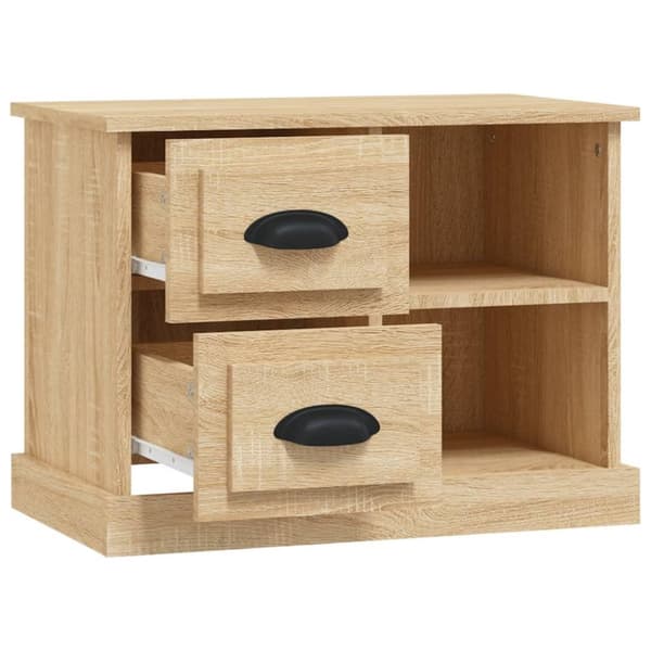 vidaXL sengebord 60x35,5x45 cm sonoma-eg