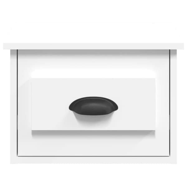 vidaXL væghængt sengebord 41,5x36x28 cm hvid