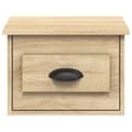 Miniatyrbillede 6 af 10: vidaXL væghængt sengebord 41,5x36x28 cm sonoma-eg