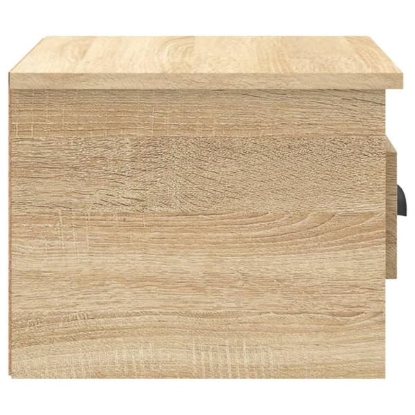 vidaXL væghængt sengebord 41,5x36x28 cm sonoma-eg