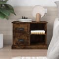 Miniatyrbilde 2 av 10: vidaXL Nattbord røkt eik 60x35,5x45 cm