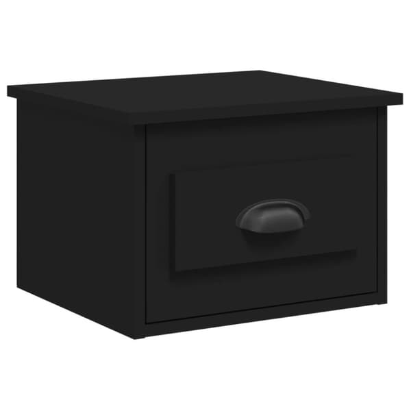 vidaXL Väggmonterade sängbord 2 st svart 41,5x36x28 cm