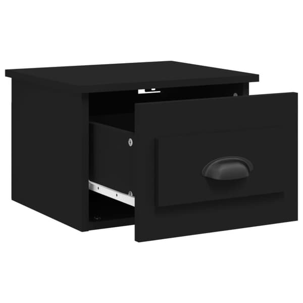 vidaXL Väggmonterade sängbord 2 st svart 41,5x36x28 cm