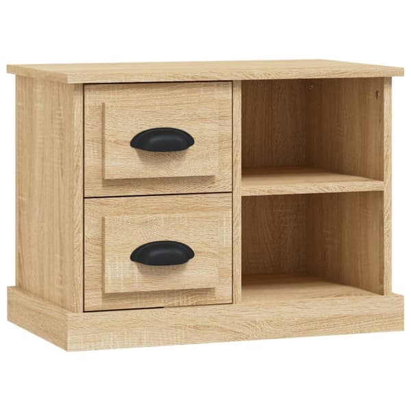 vidaXL Nattbord sonoma eik 60x35,5x45 cm
