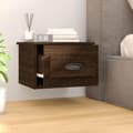 Miniatyrbilde 3 av 11: vidaXL Veggmonterte nattbord 2 stk brun eik 41,5x36x28 cm