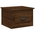 Miniatyrbilde 5 av 11: vidaXL Veggmonterte nattbord 2 stk brun eik 41,5x36x28 cm
