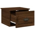 Miniatyrbilde 6 av 11: vidaXL Veggmonterte nattbord 2 stk brun eik 41,5x36x28 cm