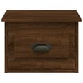Miniatyrbilde 7 av 11: vidaXL Veggmonterte nattbord 2 stk brun eik 41,5x36x28 cm
