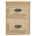 Miniatyrbilde 9 av 11: vidaXL Veggmonterte nattbord 2 stk sonoma eik 41,5x36x53 cm