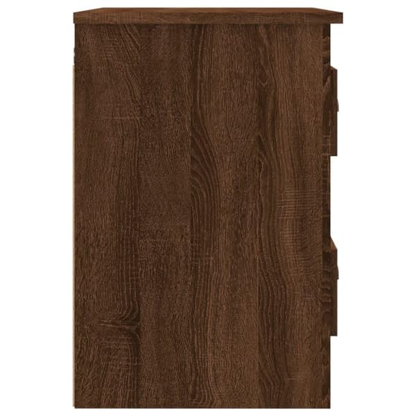 vidaXL Väggmonterad sängbord 2 st brun ek 41,5x36x53cm