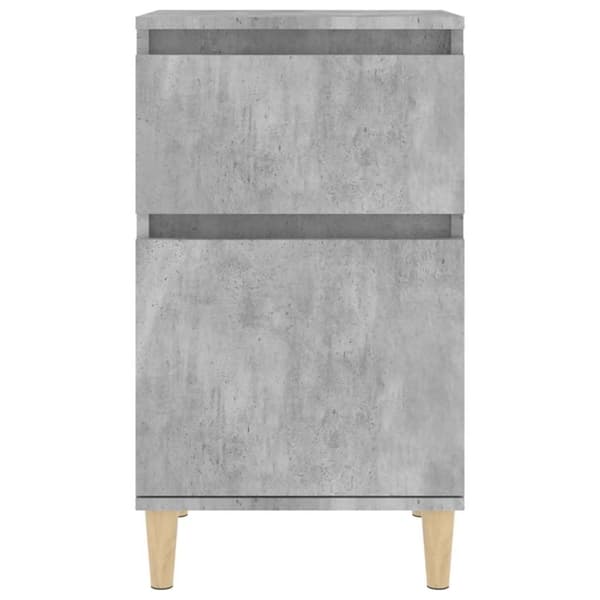 vidaXL sengeborde 2 stk. 40x35x70 cm betongrå