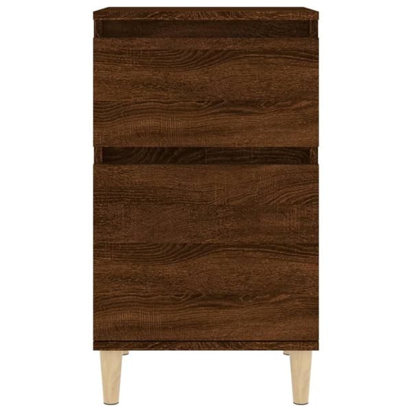 vidaXL Nattbord brun eik 40x35x70 cm