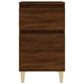 Miniatyrbilde 6 av 11: vidaXL Nattbord brun eik 40x35x70 cm