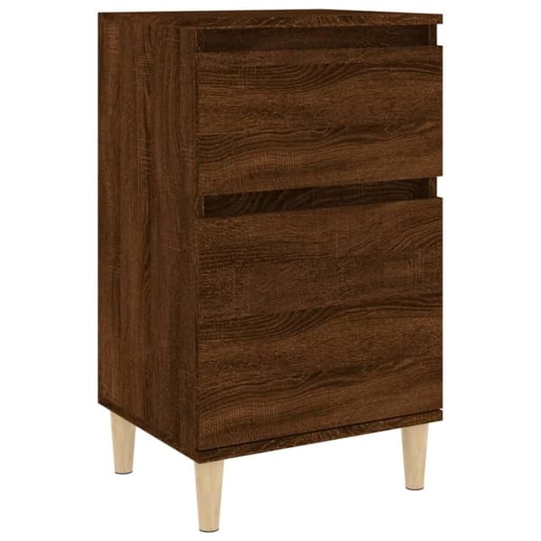 vidaXL Nattbord brun eik 40x35x70 cm