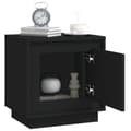Miniatyrbillede 5 af 11: vidaXL sengebord 44x35x45 cm konstrueret træ sort
