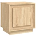 Pikkukuva 1 / 11: vidaXL Yöpöytä Sonoma-tammi 44x35x45 cm tekninen puu