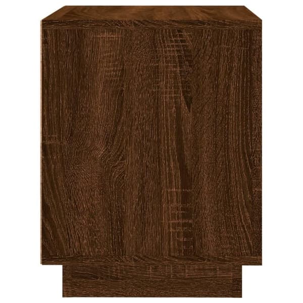 vidaXL sengeborde 2 stk. 44x35x45 cm konstrueret træ brun egetræsfarve