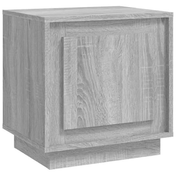 vidaXL sengebord 44x35x45 cm konstrueret træ grå sonoma-eg