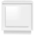 Miniatyrbilde 7 av 11: vidaXL Nattbord 2 stk høyglans hvit 44x35x45 cm konstruert tre