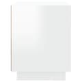 Miniatyrbilde 8 av 11: vidaXL Nattbord 2 stk høyglans hvit 44x35x45 cm konstruert tre
