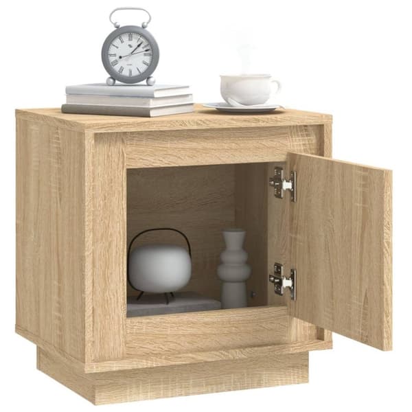 vidaXL Nattbord sonoma eik 44x35x45 cm konstruert tre
