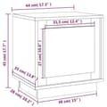 Miniatyrbilde 11 av 11: vidaXL Nattbord 2 stk røkt eik 44x35x45 cm konstruert tre