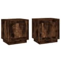 Miniatyrbilde 1 av 11: vidaXL Nattbord 2 stk røkt eik 44x35x45 cm konstruert tre