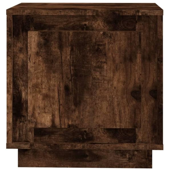 vidaXL Nattbord røkt eik 44x35x45 cm konstruert tre